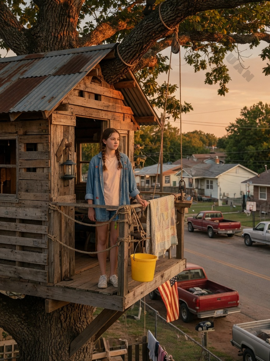 Thrown Out at Fourteen, She Built a Tree House That Saved the Town One Stormy Night