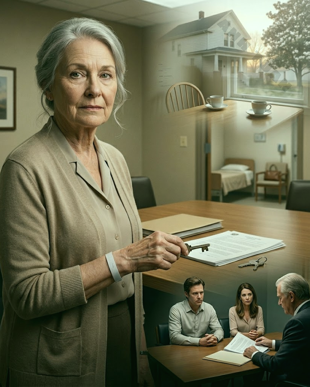 My son thought putting me in a nursing home was the fastest way to take the house I had held onto my whole life. I didn’t cry or fight back. I just quietly signed the papers and let him celebrate with his wife for a whole week. But at the notary’s office, the final key left them both speechless when they realized the house had never belonged to them.
