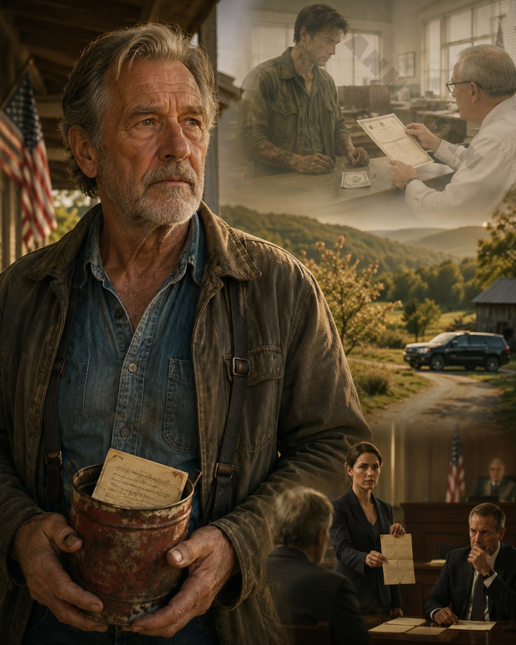 He bought 80 acres of land for one dollar in 1973 and the whole town called him a fool until that land became worth $1.8 million. But when the bank showed up with sealed documents, one signature from the past turned the entire property into a nightmare for his whole family.