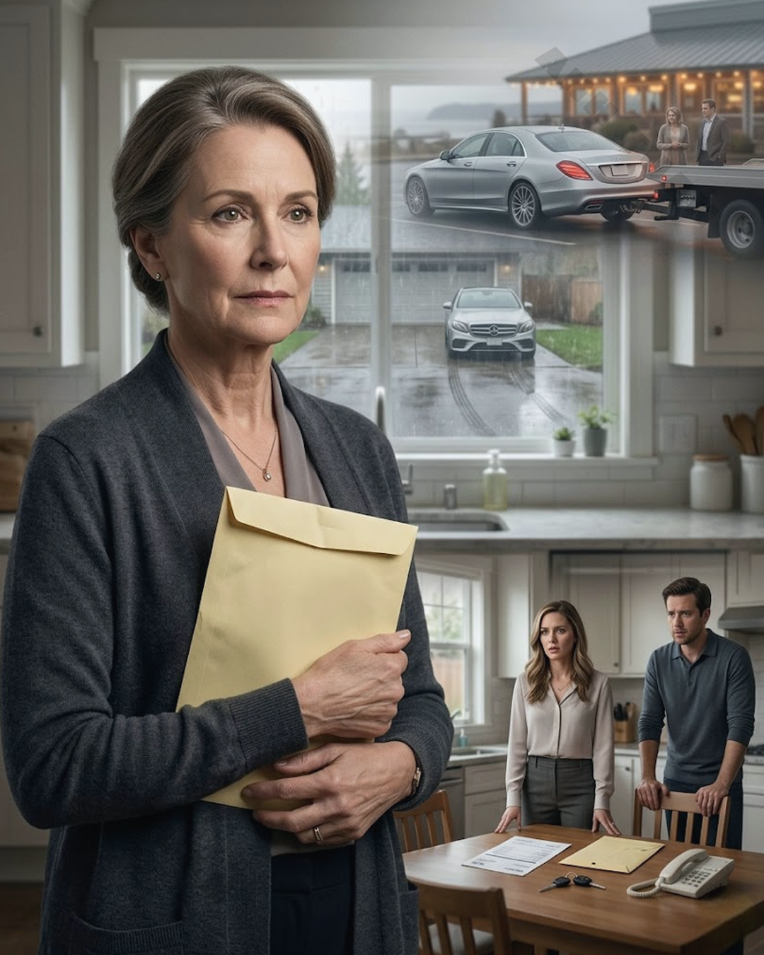 By Monday Morning, I Realized My Daughter-in-Law Hadn’t Just Taken My Car Without Permission, She Had Also Pushed the Whole Family Into a Problem No One Saw Coming. She Drove Her Parents Around for the Weekend and Left Me With a $2,280 Towing Bill Along With a Call From the Police That Made It Impossible to Hide What Had Really Happened.