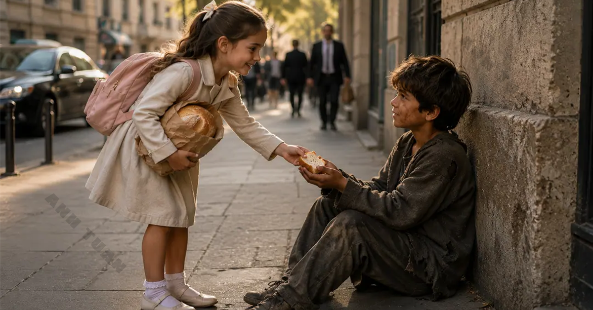 Every day, the rich girl secretly shared half a loaf of bread with the poor boy standing outside the gate, not knowing that kindness was bringing her closer to her family’s biggest secret. But one afternoon, when her mother stepped down from the carriage, the boy looked at her for a long moment and whispered, “Mom?”