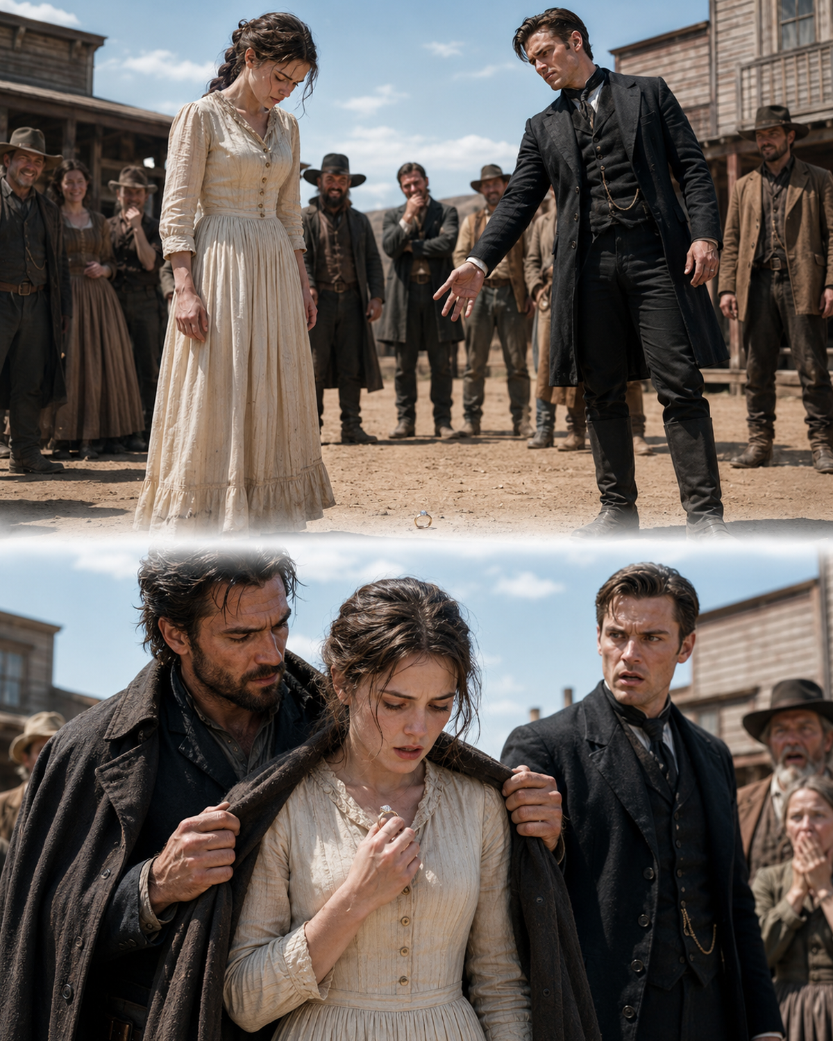 He threw the ring onto the ground in front of the whole town, letting their laughter turn her into his final act of humiliation. But she simply bent down, picked up the ring, held it tight in her hand, and walked away, not knowing that very moment would cost him everything.