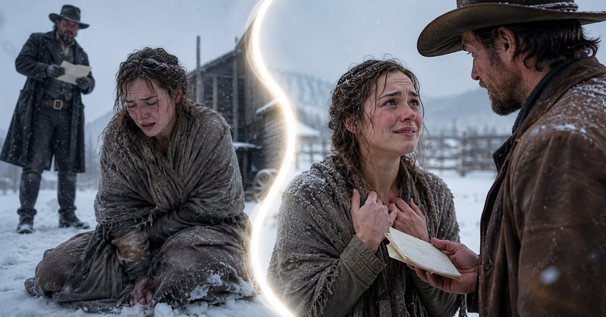 She lay in the freezing snow with a debt that had nearly buried her whole life, but she still held on to the one thing no one could buy: her dignity. When he offered to pay it all off, she trembled and said, “I will not do that for you.” He simply replied, “Good. I need a wife, not a piece of property.”